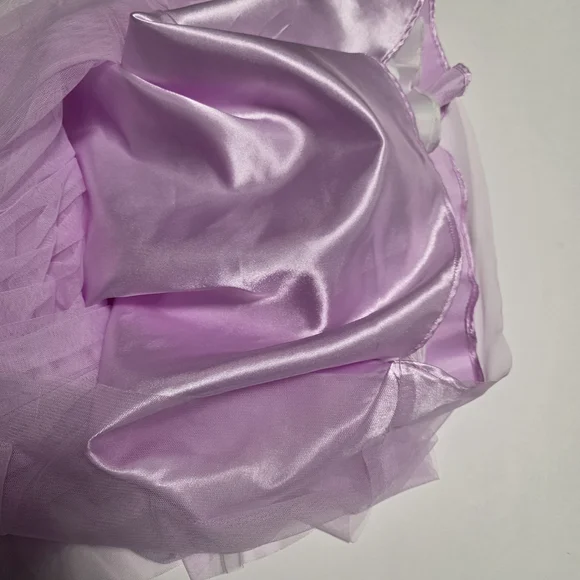 Jona Michelle Pastel Floral Dress with Lavender Tulle, Girls' Size 3T - Picture 9 of 10